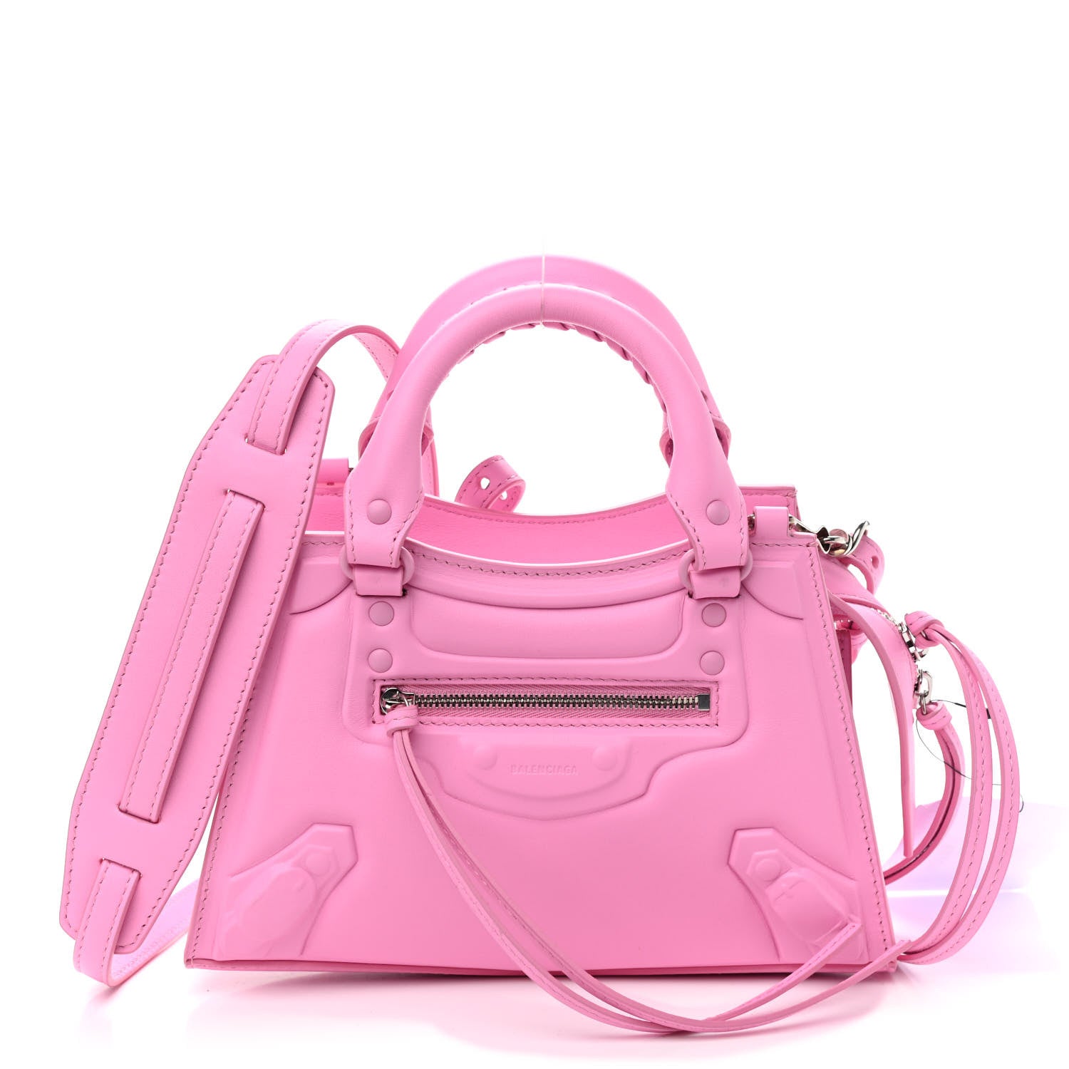 Balenciaga Cake Calfskin Tonal Hardware Mini Neo Classic City Rose 1 of 8