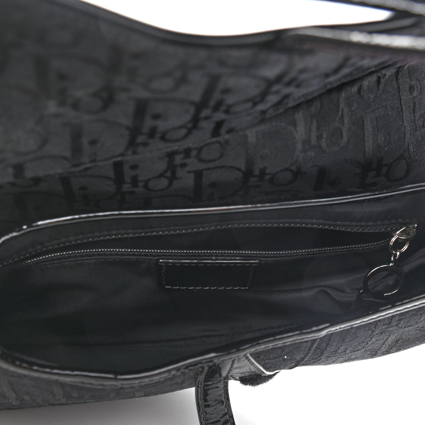 Monogram Saddle Bag Black