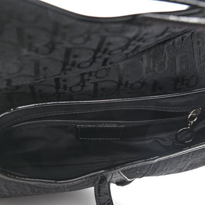 Christian Dior Monogram Saddle Bag Black 4 of 8