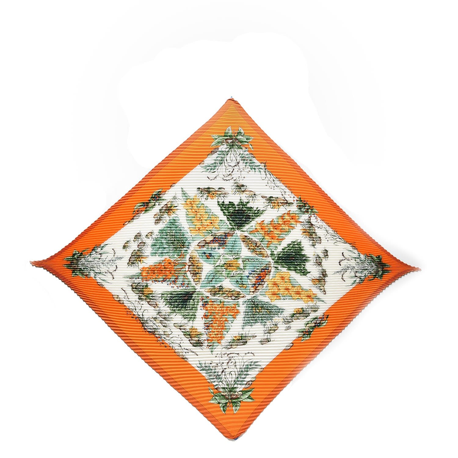 Hermes Silk Plisse Cavalier Des Nuages Scarf 90 1 of 5