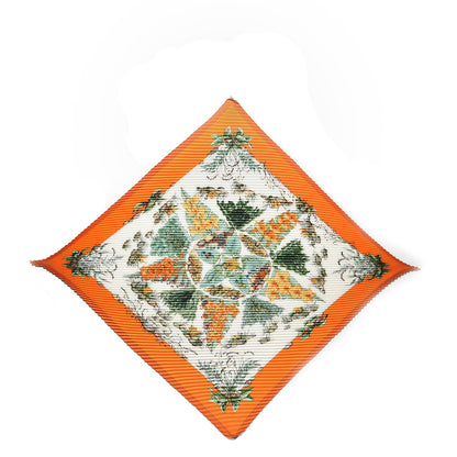 Hermes Silk Plisse Cavalier Des Nuages Scarf 90 1 of 5