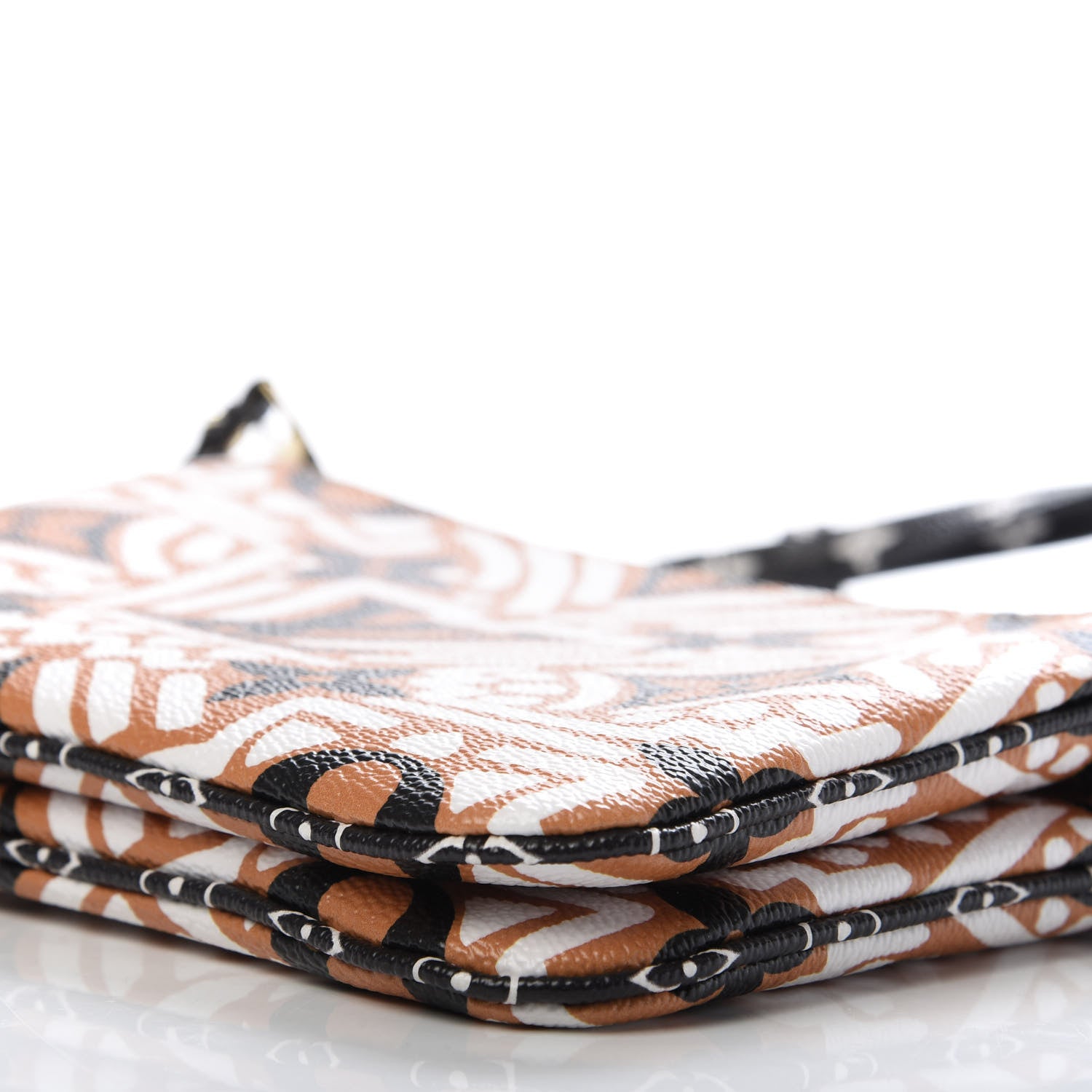 Louis Vuitton Monogram Giant Crafty Double Zip Pochette Creme Caramel 7 of 9