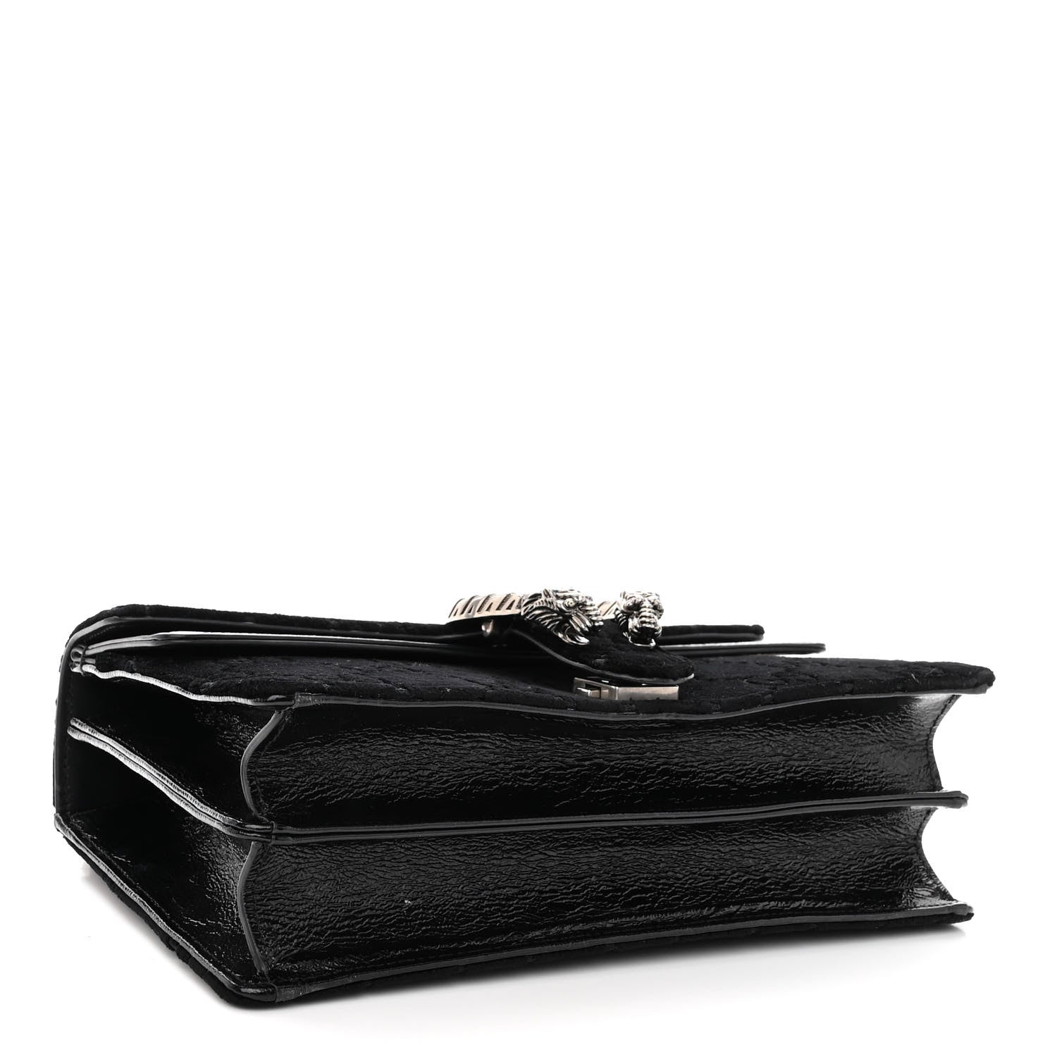 Gucci Velvet GG Monogram Small Dionysus Shoulder Bag Black 4 of 10