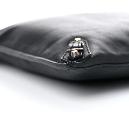 Balenciaga BALENCIAG Veau Papier Classic Silver Hardware Clutch Black 8 of 19