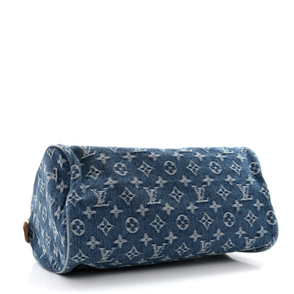 Louis Vuitton Monogram Denim Neo Speedy Blue 4 of 13