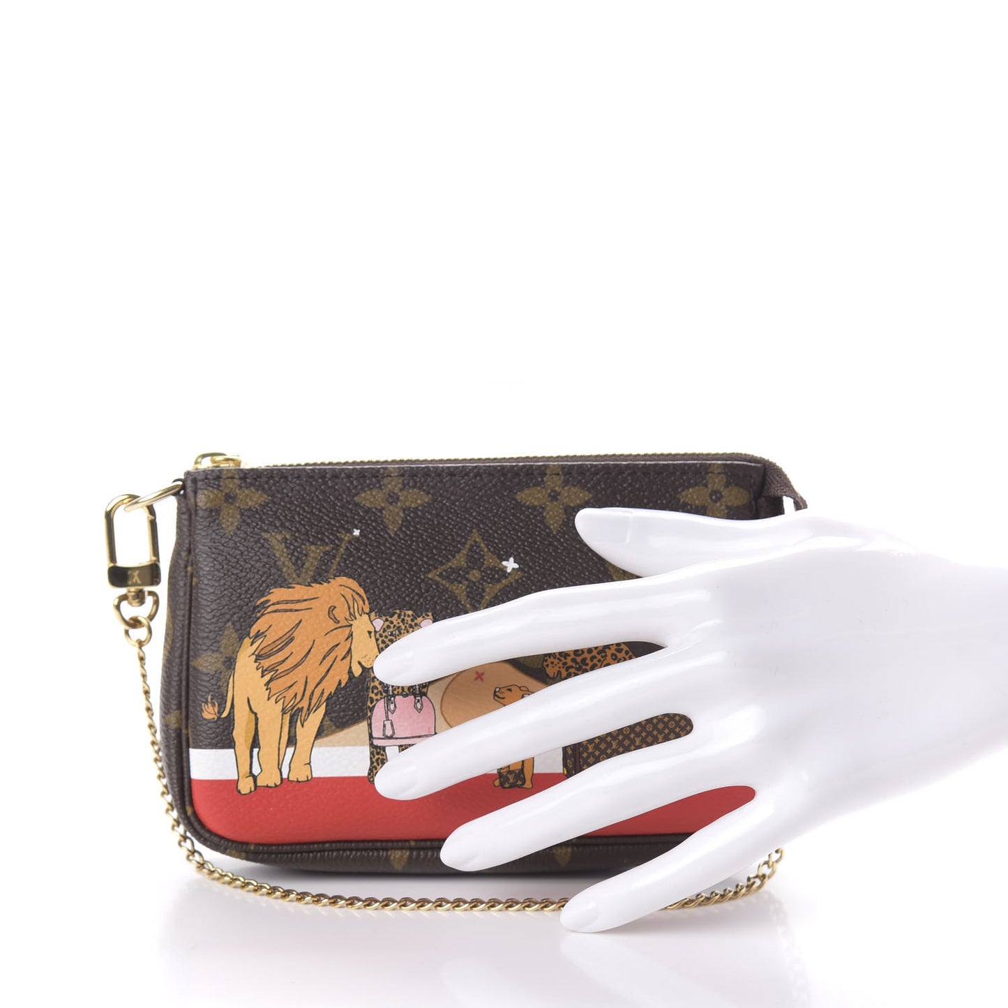 Monogram 2018 Christmas Animation Mini Cats Pochette Accessories