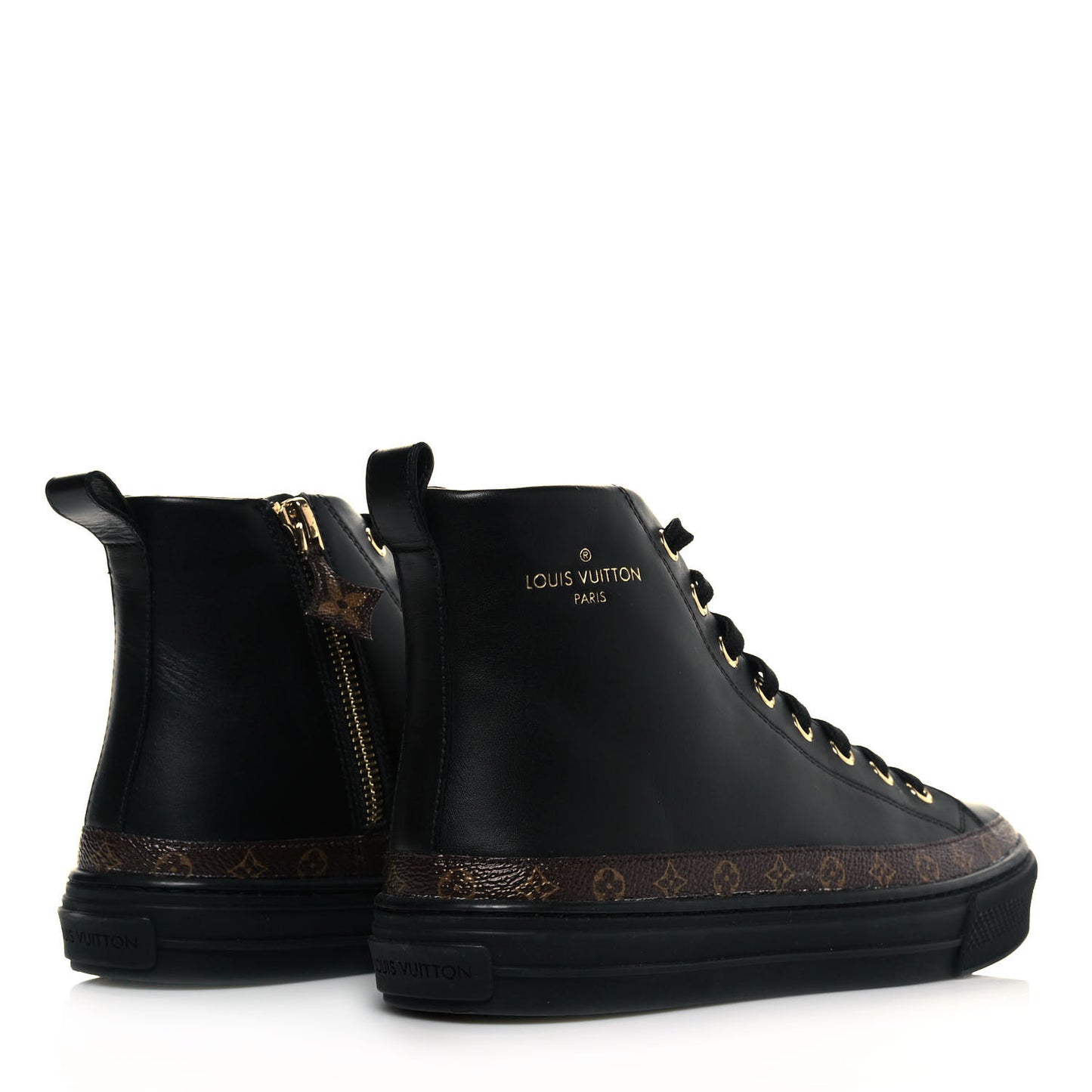Monogram Stellar Sneaker Boots 35 Black