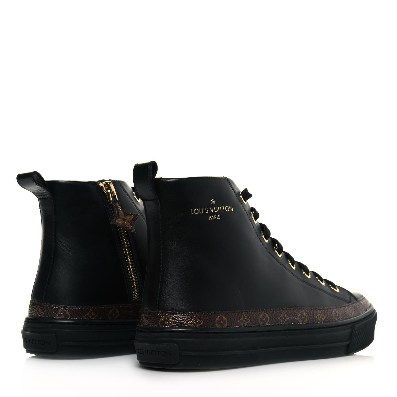 Louis Vuitton Monogram Stellar Sneaker Boots 35 Black 4 of 6