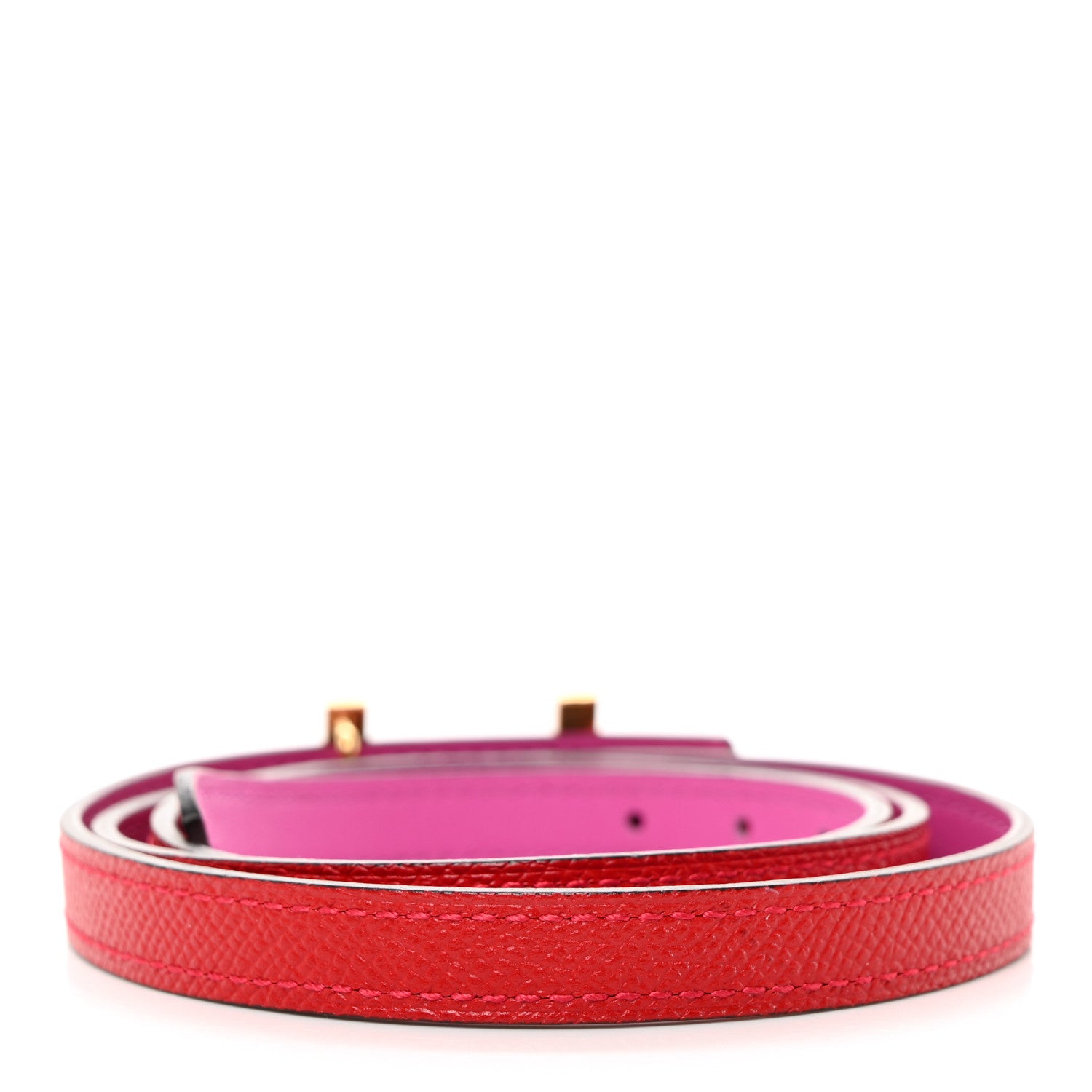 Hermes Swift Epsom 13mm Focus Belt 80 32 Magnolia Rouge Casaque 3 of 6