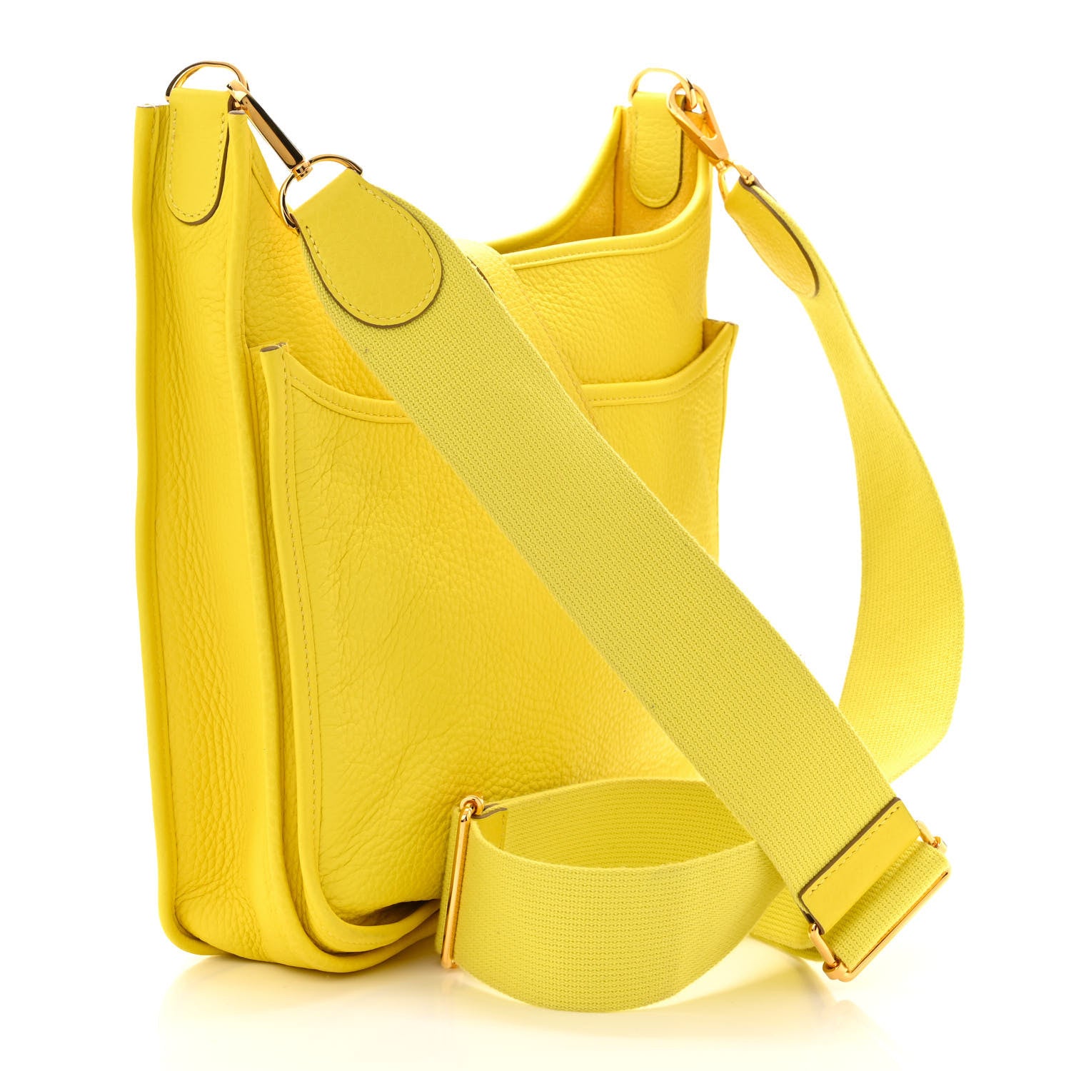 Hermes Taurillon Clemence Evelyne III PM Lime 3 of 12