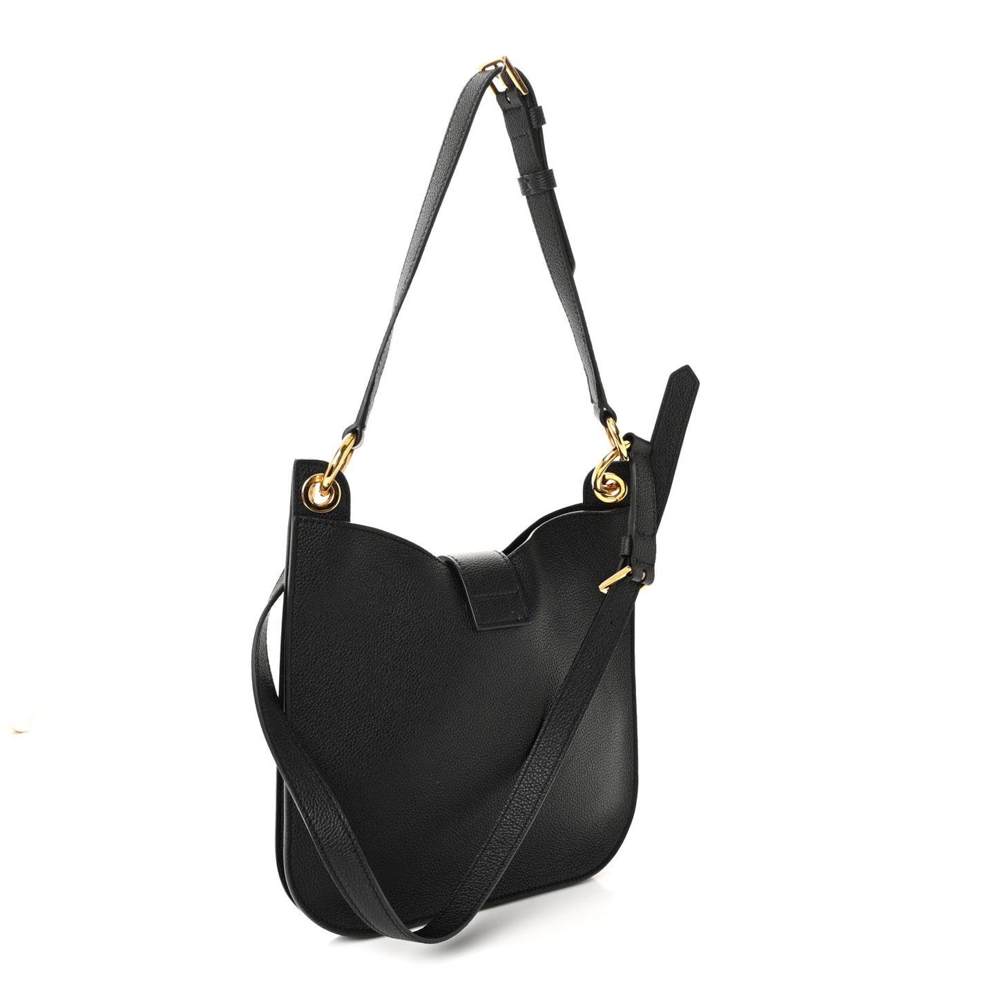 Grain Calfskin Small Tara Crossbody Black