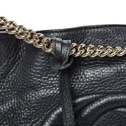 Gucci Pebbled Calfskin Medium Soho Chain Shoulder Bag Black 29 of 29