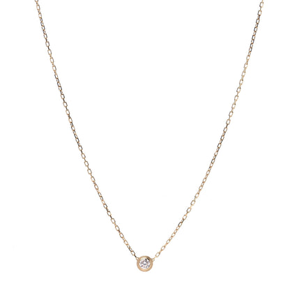 Cartier 18K Yellow Gold Diamond LM D'Amour Pendant Necklace 1 of 5