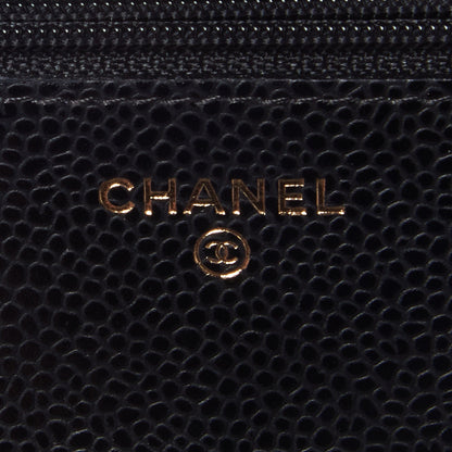 Chanel Caviar Quilted Wallet On Chain WOC Black 8 of 10