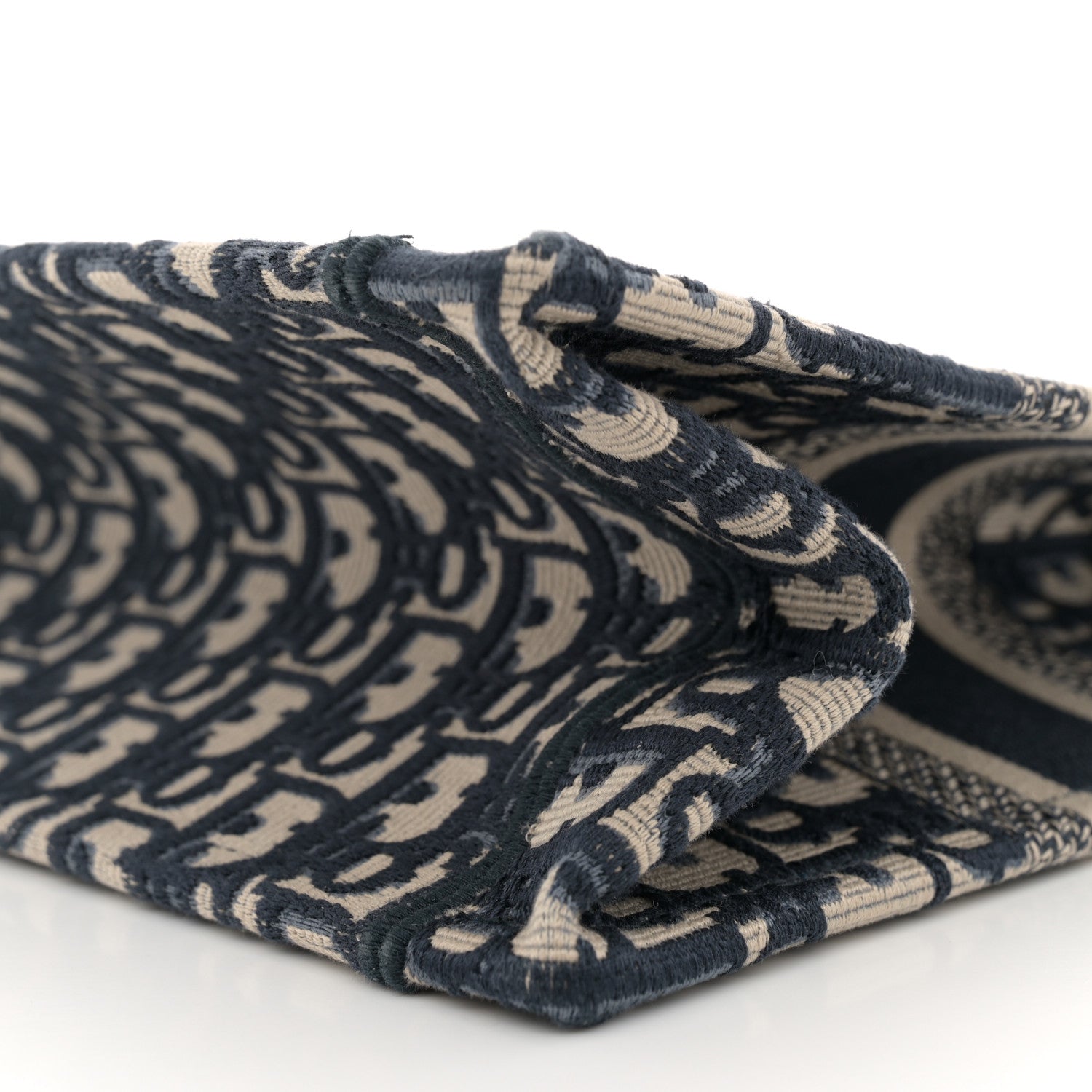 Christian Dior Oblique Small Book Tote Blue Multicolor 9 of 11