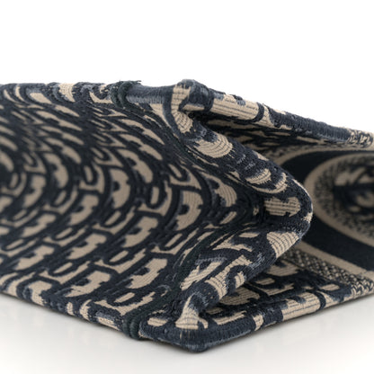 Christian Dior Oblique Small Book Tote Blue Multicolor 9 of 11