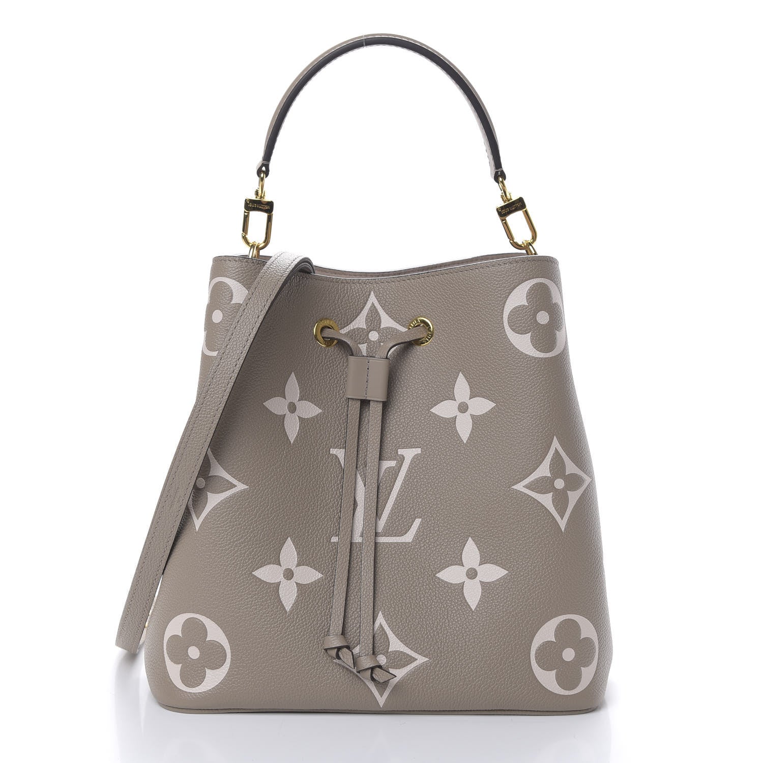 Louis Vuitton Empreinte Monogram Giant Neonoe MM Tourterelle Creme 2 of 9