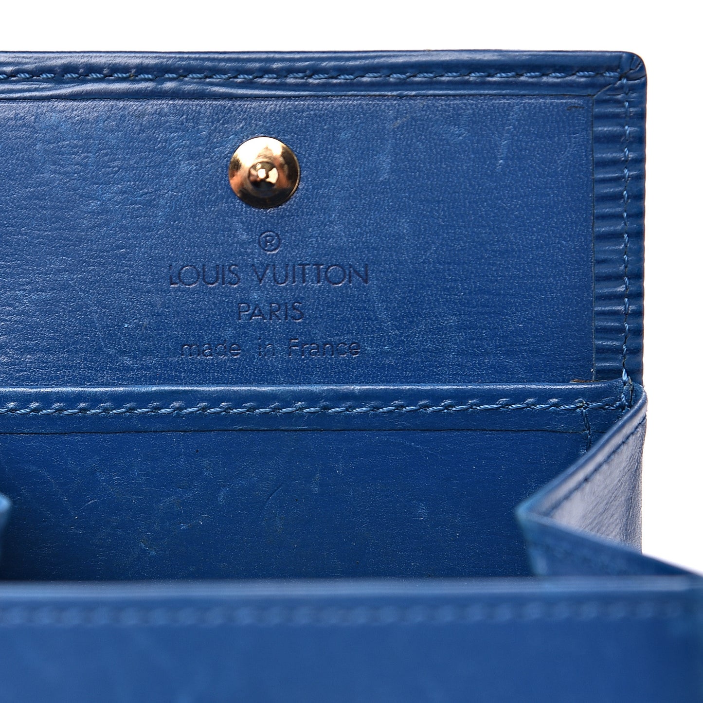 Epi Porte-Monnaie Boite Coin Purse Cyan