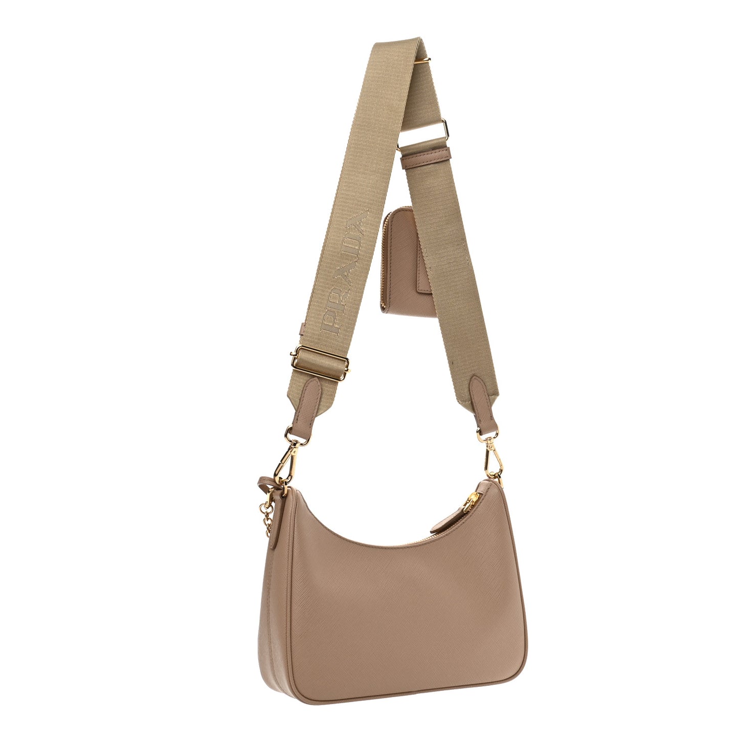 Saffiano Re-Edition 2005 Shoulder Bag Cammeo Beige