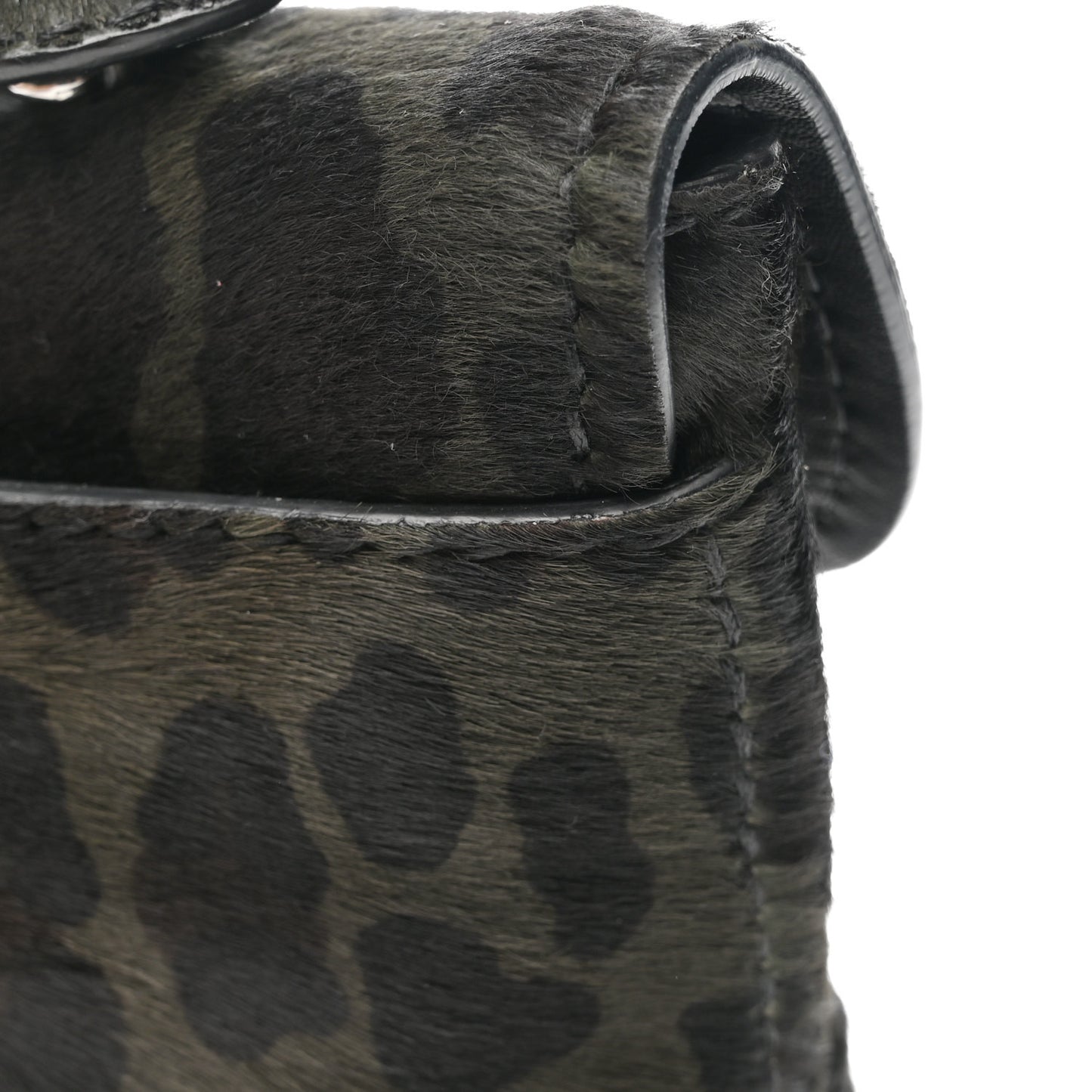 Cavallino Leopard Print Pushlock Envelope Clutch Mimetico