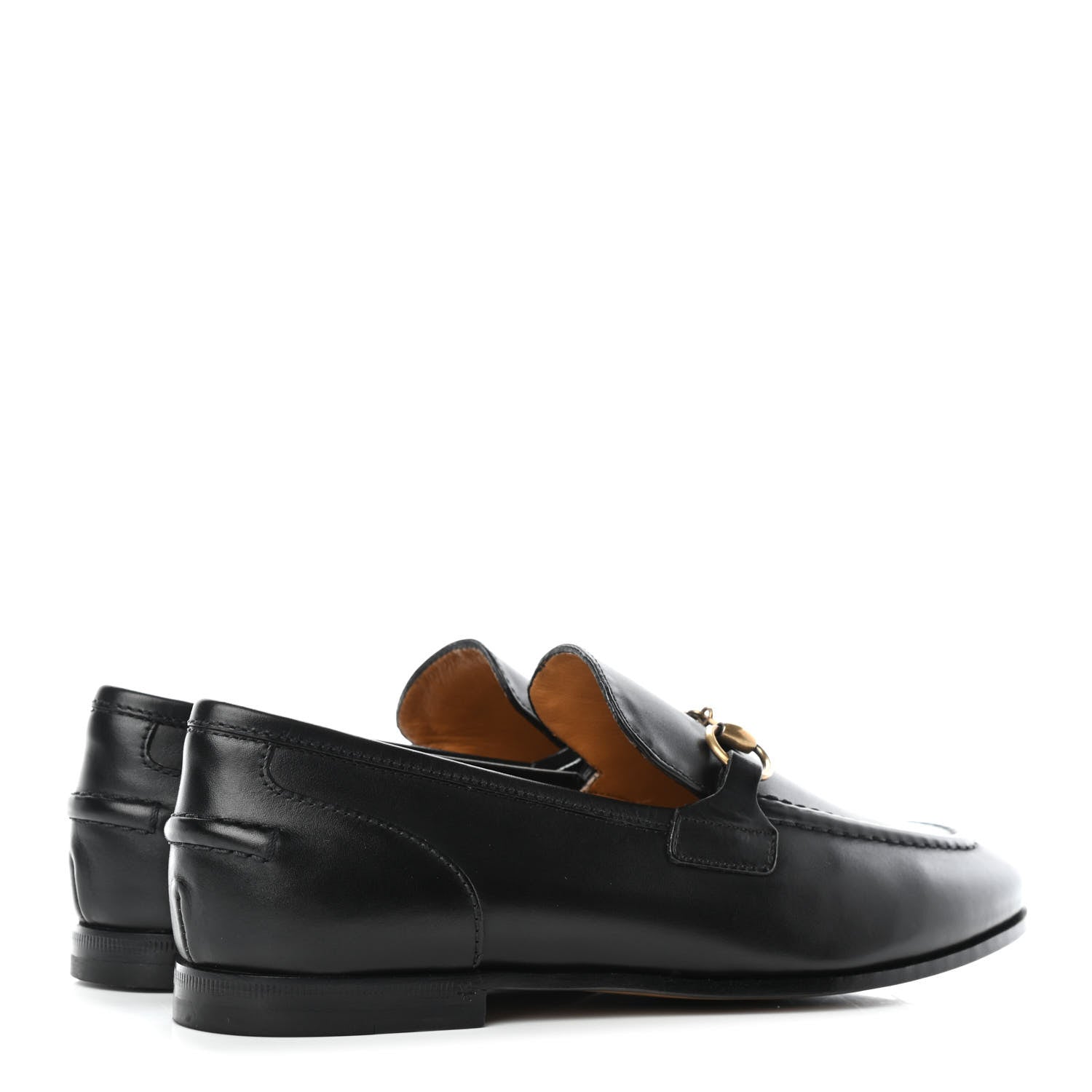 Gucci Calfskin Womens Jordaan Loafers 35.5 Black 3 of 5