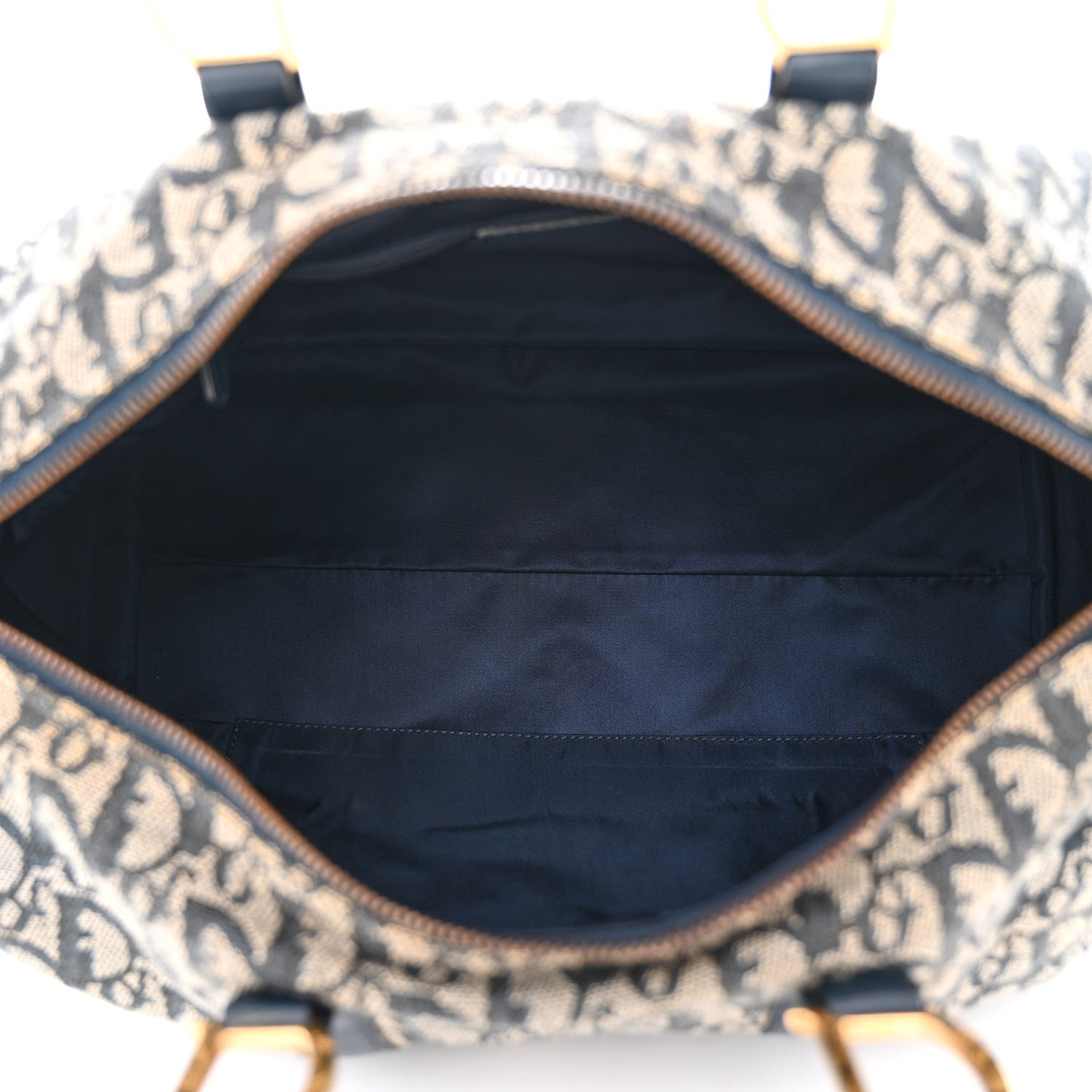 Christian Dior Monogram Boston Navy Blue 5 of 17
