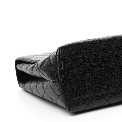 Chanel Caviar Quilted Jumbo Kelly Flap Black 6 of 11