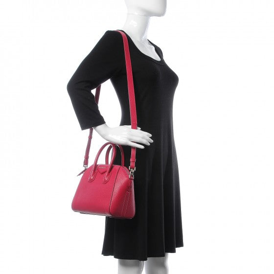 Givenchy Sugar Goatskin Mini Antigona Magenta 2 of 10