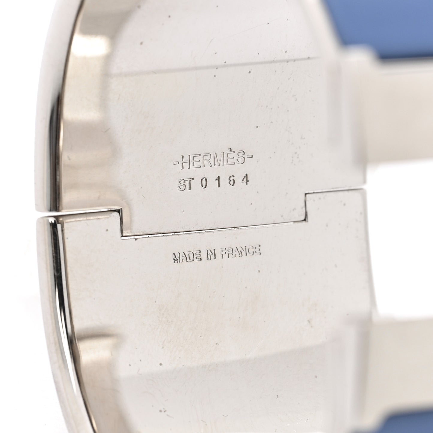 Enamel Extra Wide Clic Clac H Bracelet PM Bleu Turquin