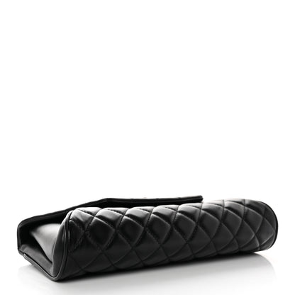 Chanel Lambskin Quilted Fold Up Again Clutch Black 7 of 18