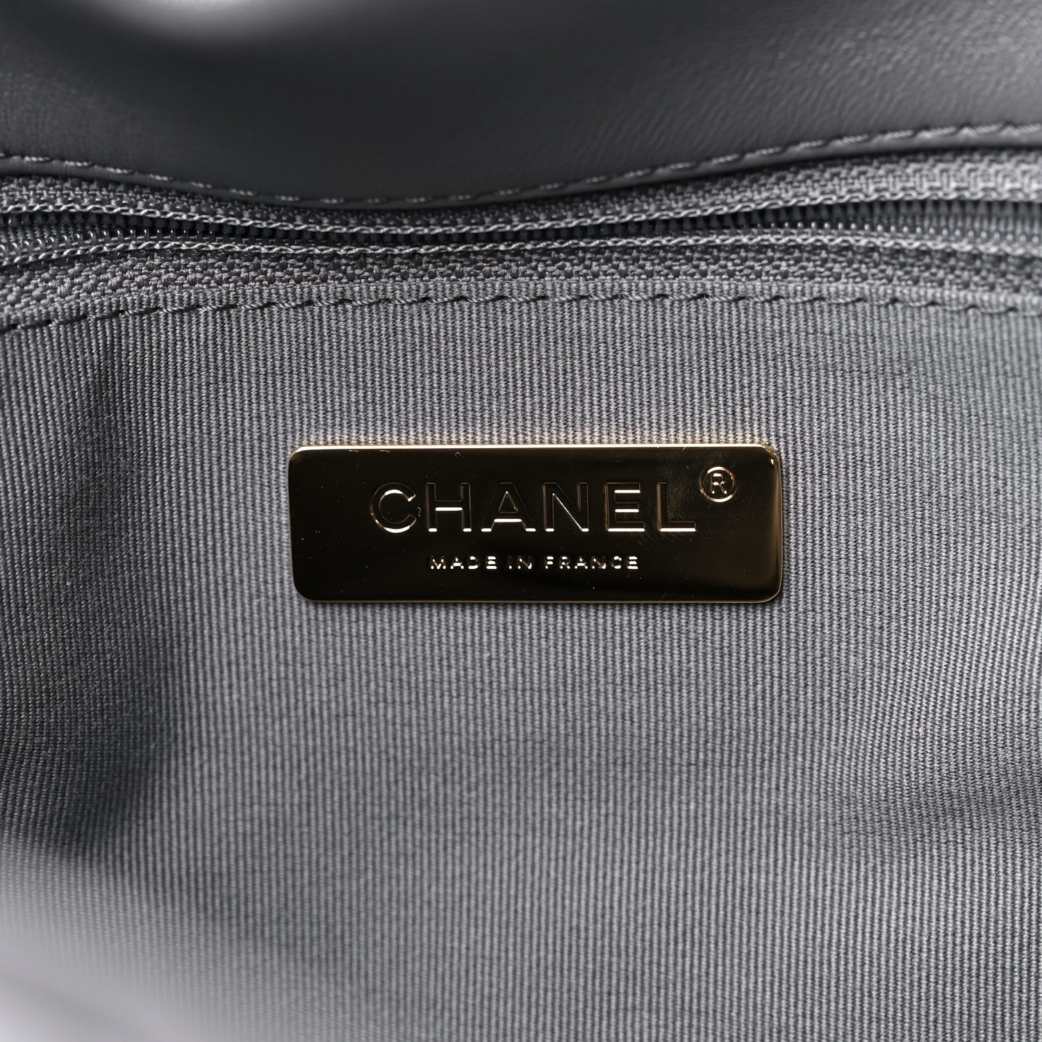 Chanel Lambskin Quilted Maxi Chanel 19 Flap Dark Grey 6 of 9