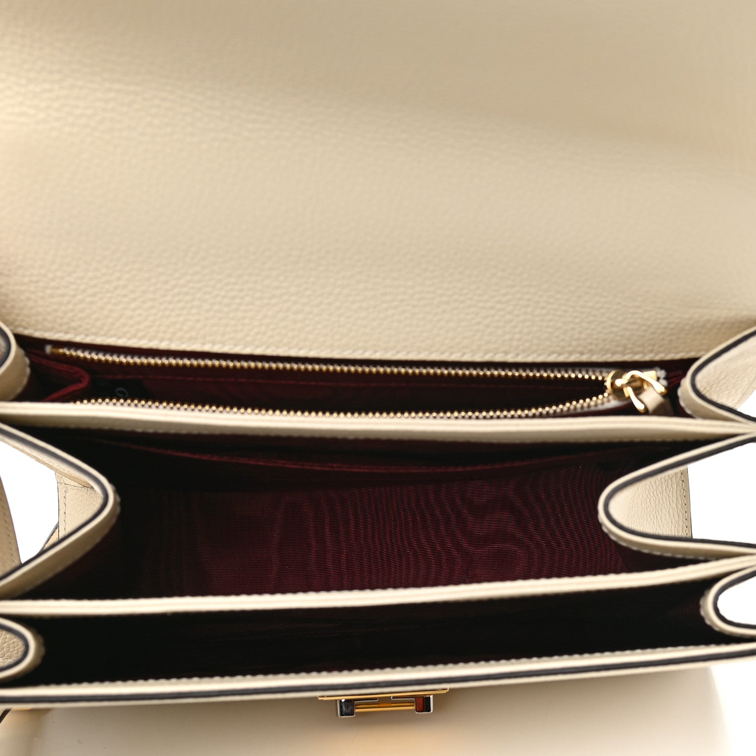 Gucci Smooth Calfskin Small Zumi Shoulder Bag Mystic White 5 of 9