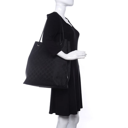 Gucci Nylon Monogram Gifford Tote Black 2 of 10