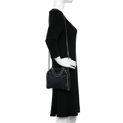 Stella McCartney Shaggy Deer Tiny Falabella Tote Navy 2 of 9