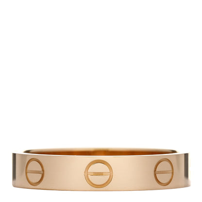 Cartier 18K Yellow Gold 3.5mm LOVE Wedding Band Ring 53 6.5 3 of 5