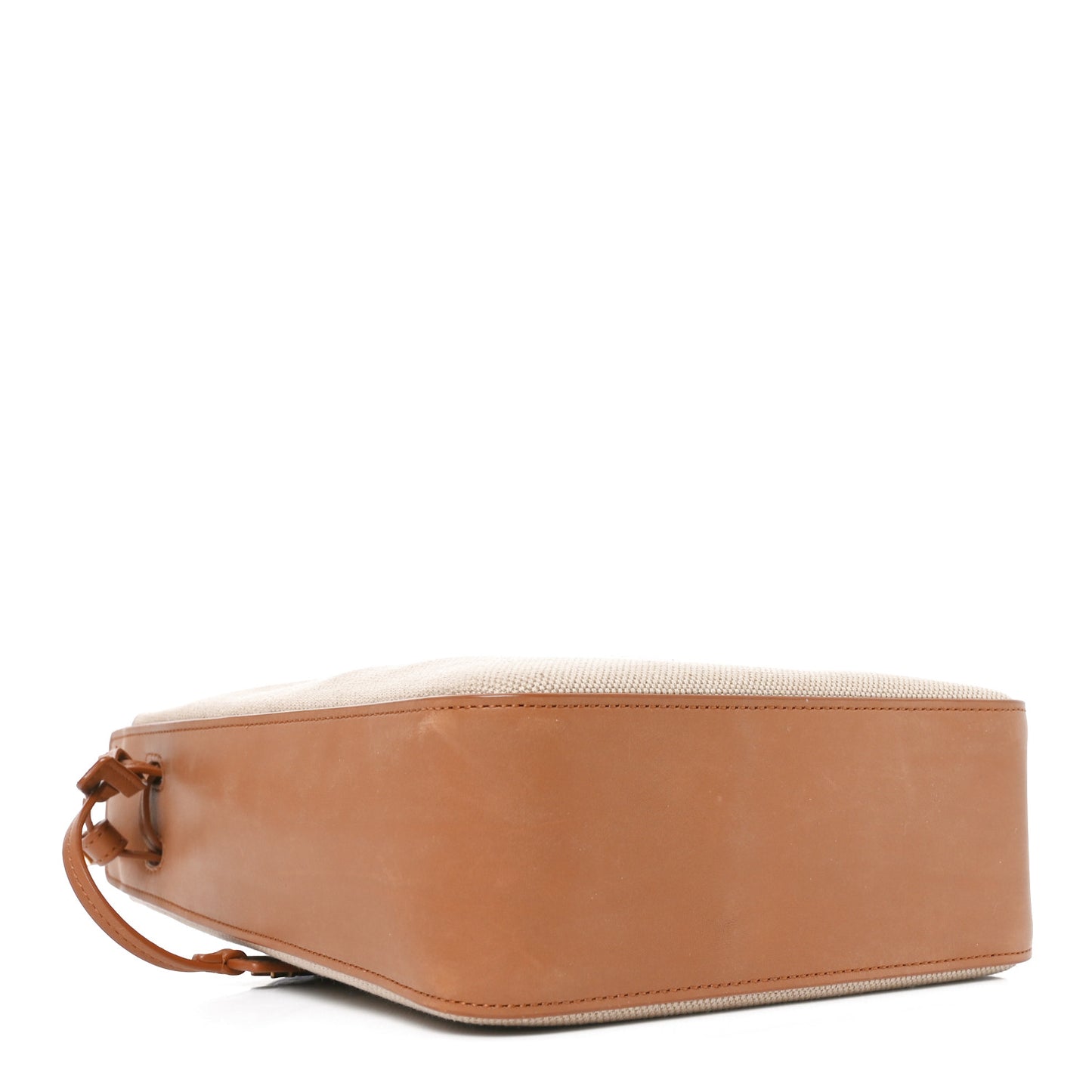 Canvas Calfskin Small Bucket Bag Desert Dust Brick