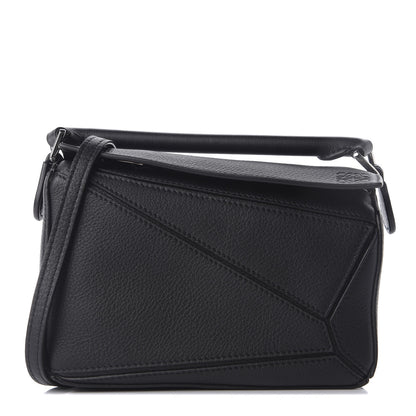 Loewe Calfskin Mini Puzzle Bag Black 1 of 9
