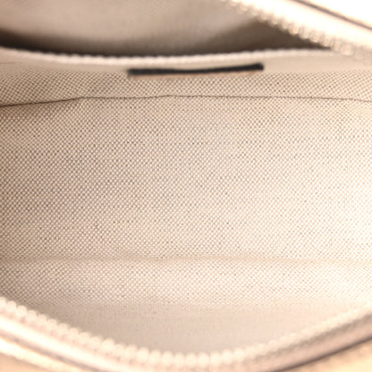 Gucci Metallic Sakai Be Green Calfskin Diagonal Stitched Small Blondie Shoulder Bag Golden Beige 5 of 10