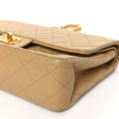 Chanel Lambskin Quilted Medium Double Flap Beige 9 of 9