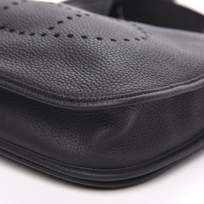 Hermes Taurillon Clemence Evelyne III PM Black 9 of 9