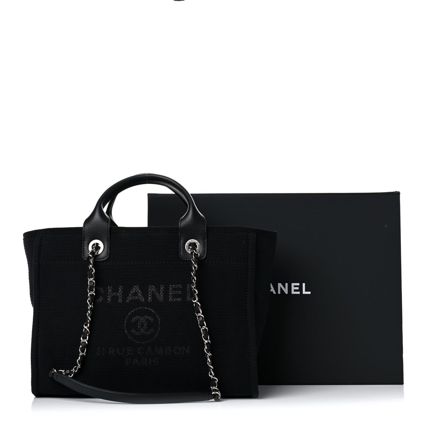 Mixed Fibers Small Deauville Tote Black