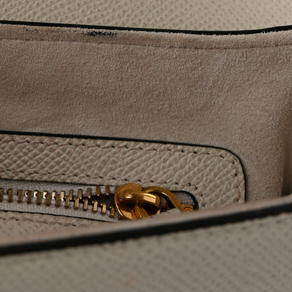 Christian Dior Grained Calfskin Saddle Bag With Strap Latte 27 of 29