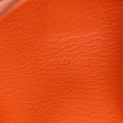 Hermes Chevre Mysore Bearn Gusset Wallet Orange 7 of 10