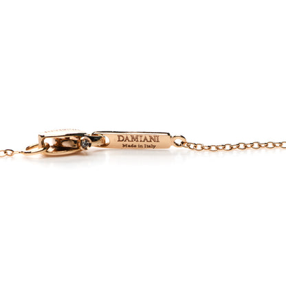 Damiani 18K Rose Gold Diamond Belle Epoque Cross Pendant Necklace 4 of 5
