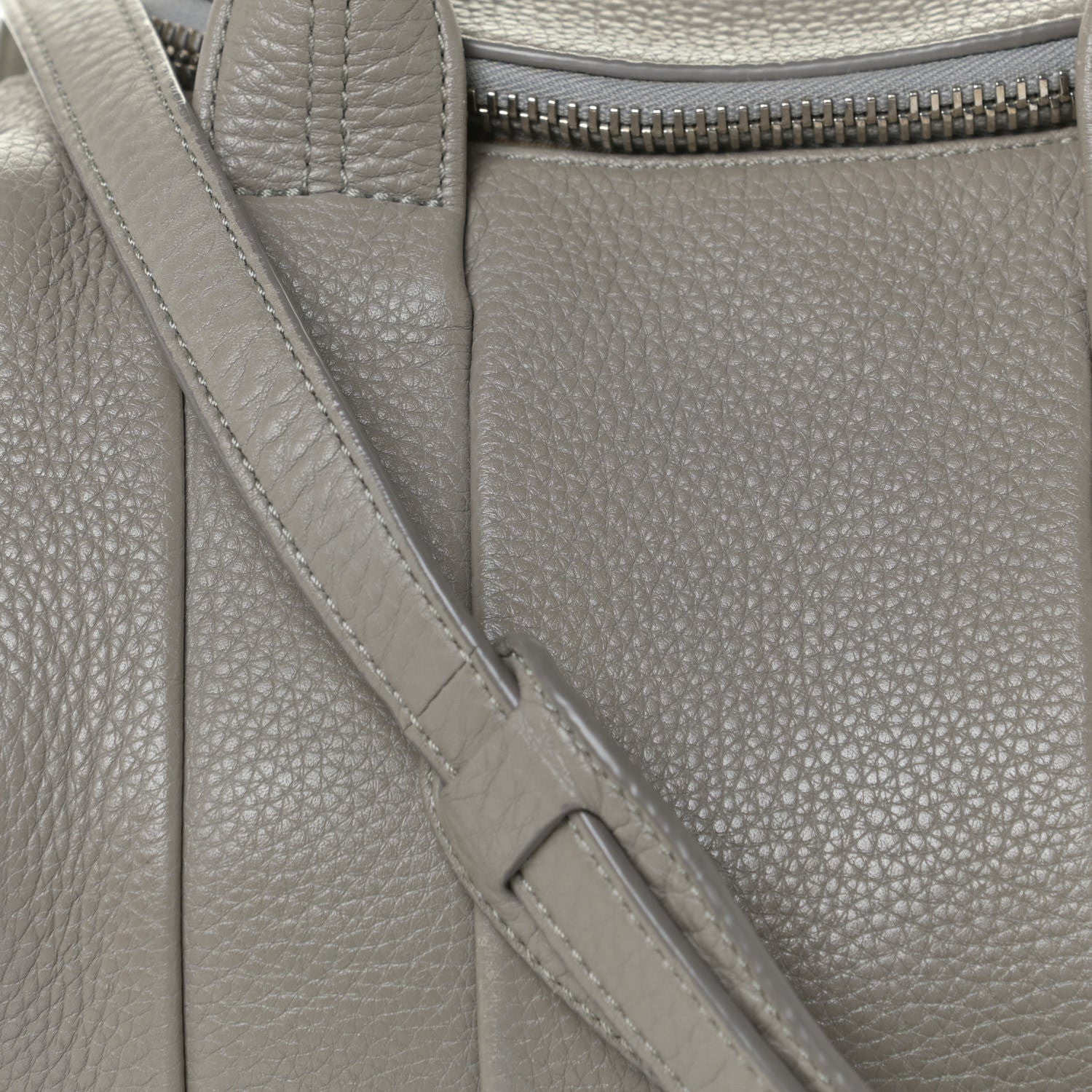 Alexander Wang Pebbled Lambskin Rockie Gray Pale Gold Hardware 9 of 14
