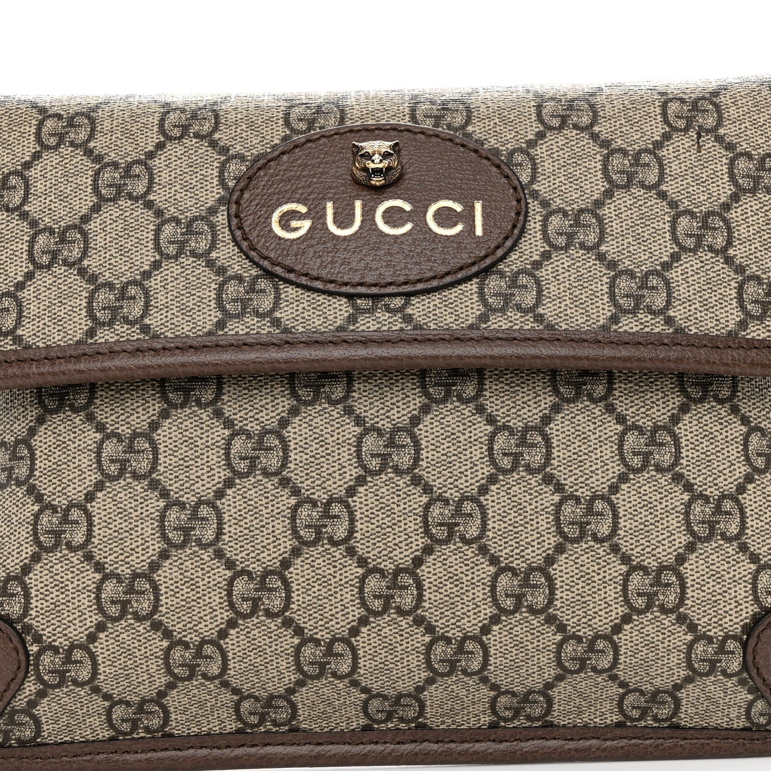 Gucci GG Supreme Monogram Neo Vintage Web Belt Bag Brown 8 of 10