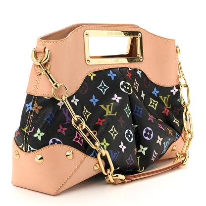 Louis Vuitton Monogram Multicolor Judy MM Black 3 of 9