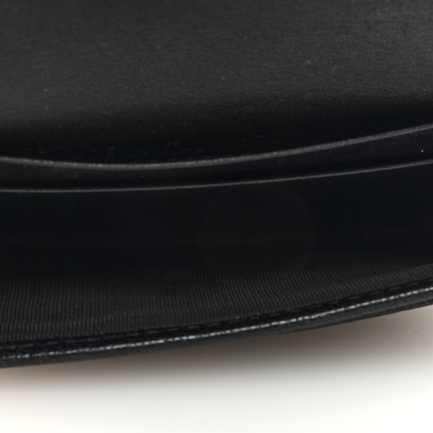 Christian Dior Goatskin Saddle Card Holder Black 5 of 6