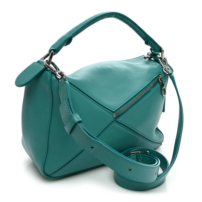 Loewe Nappa Lambskin Small Featherlight Puzzle Bag Aquamarine 3 of 9