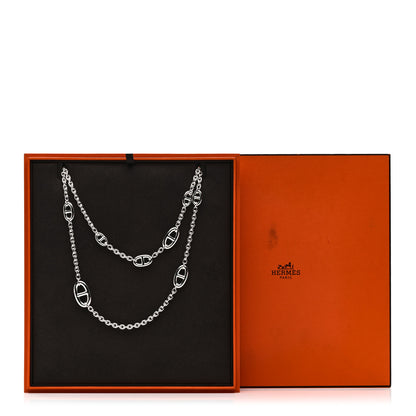 Hermes Sterling Silver Farandole Necklace 160 6 of 6